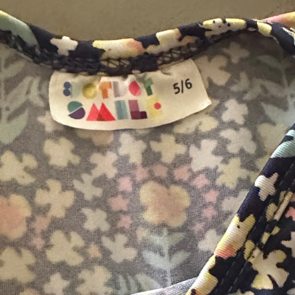 Dot Dot Smile Blue and Yellow Casual Sundress - Picture 3 of 7